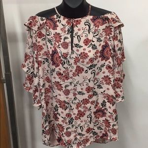 Parker! Brand new with tag-Floral off shoulder top